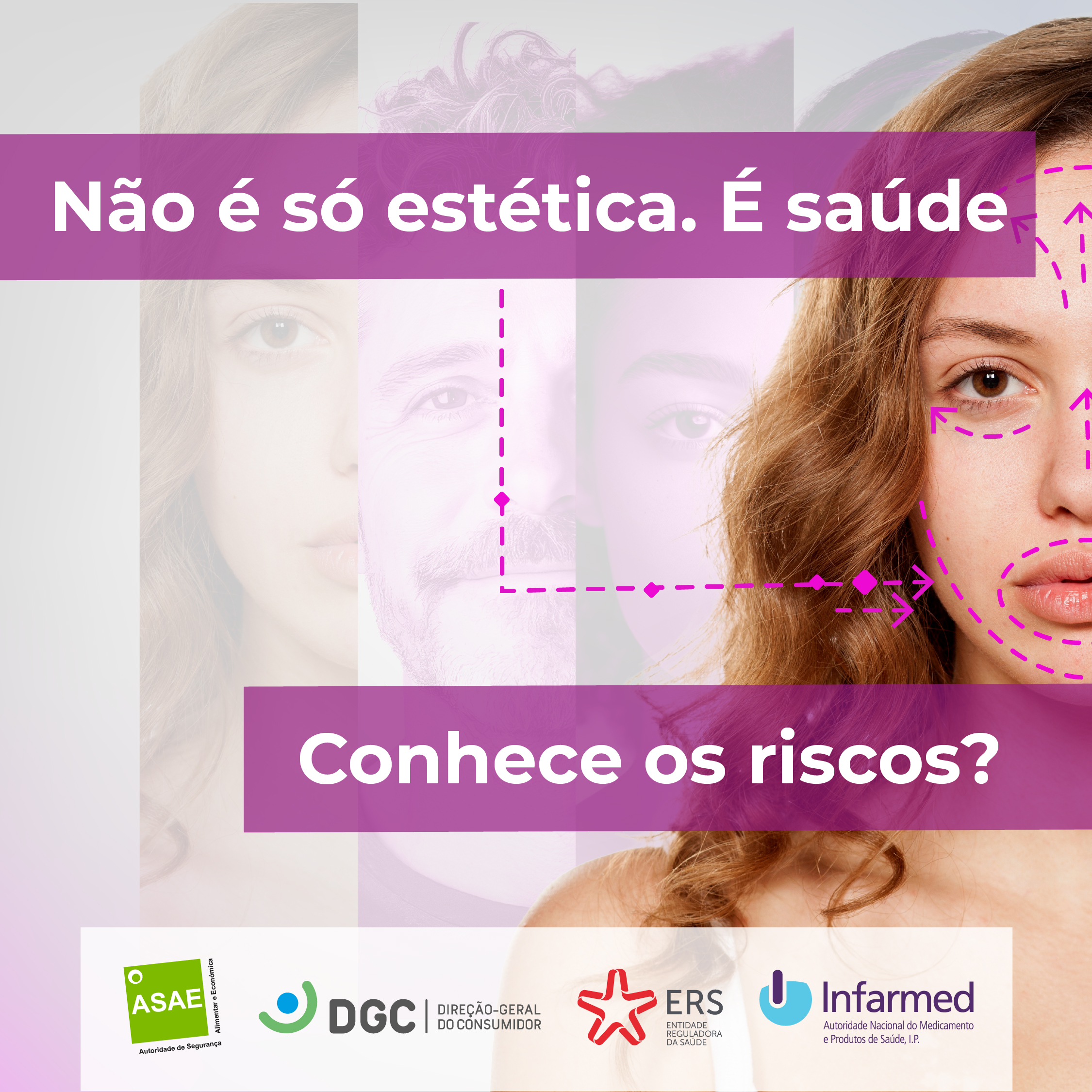 Campanha ¿Não é só estética. É saúde.¿ alerta para riscos dos procedimentos estéticos quando realizados em condições inadequadas