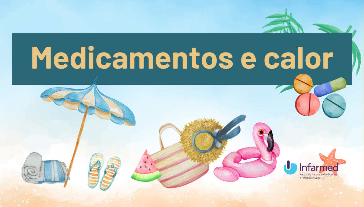 Ilustração da notícia sobre o dossier temático medicamentos e calor