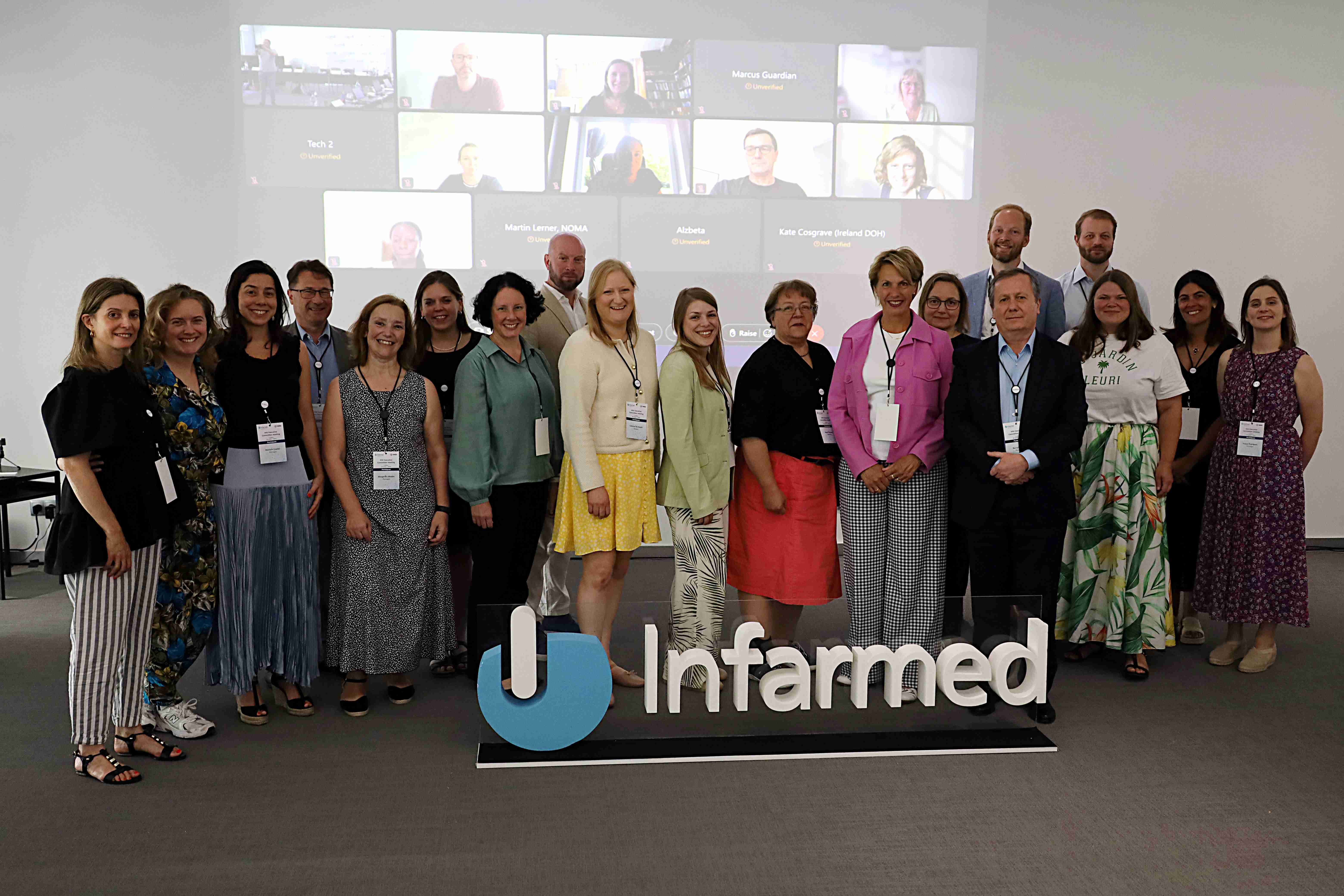Membros participantes na reunião anual do Comité Executivo da Iniciativa Internacional de Horizon Scanning