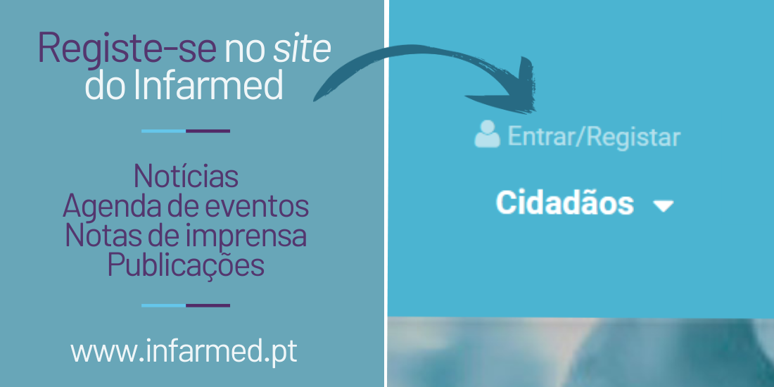 Registo no site do Infarmed