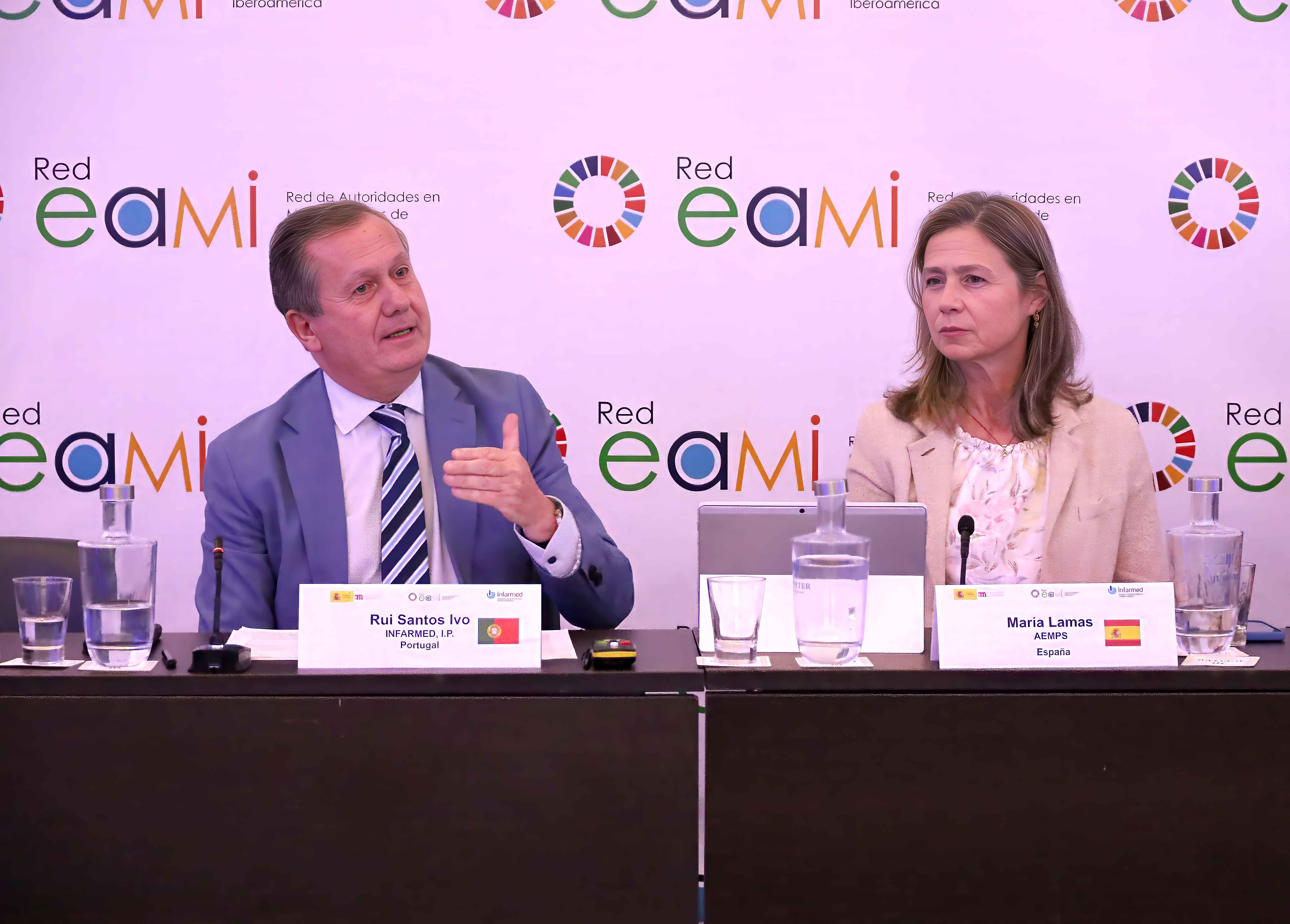 Rui Santos Ivo e María Lamas durante a sessão de encerramento 