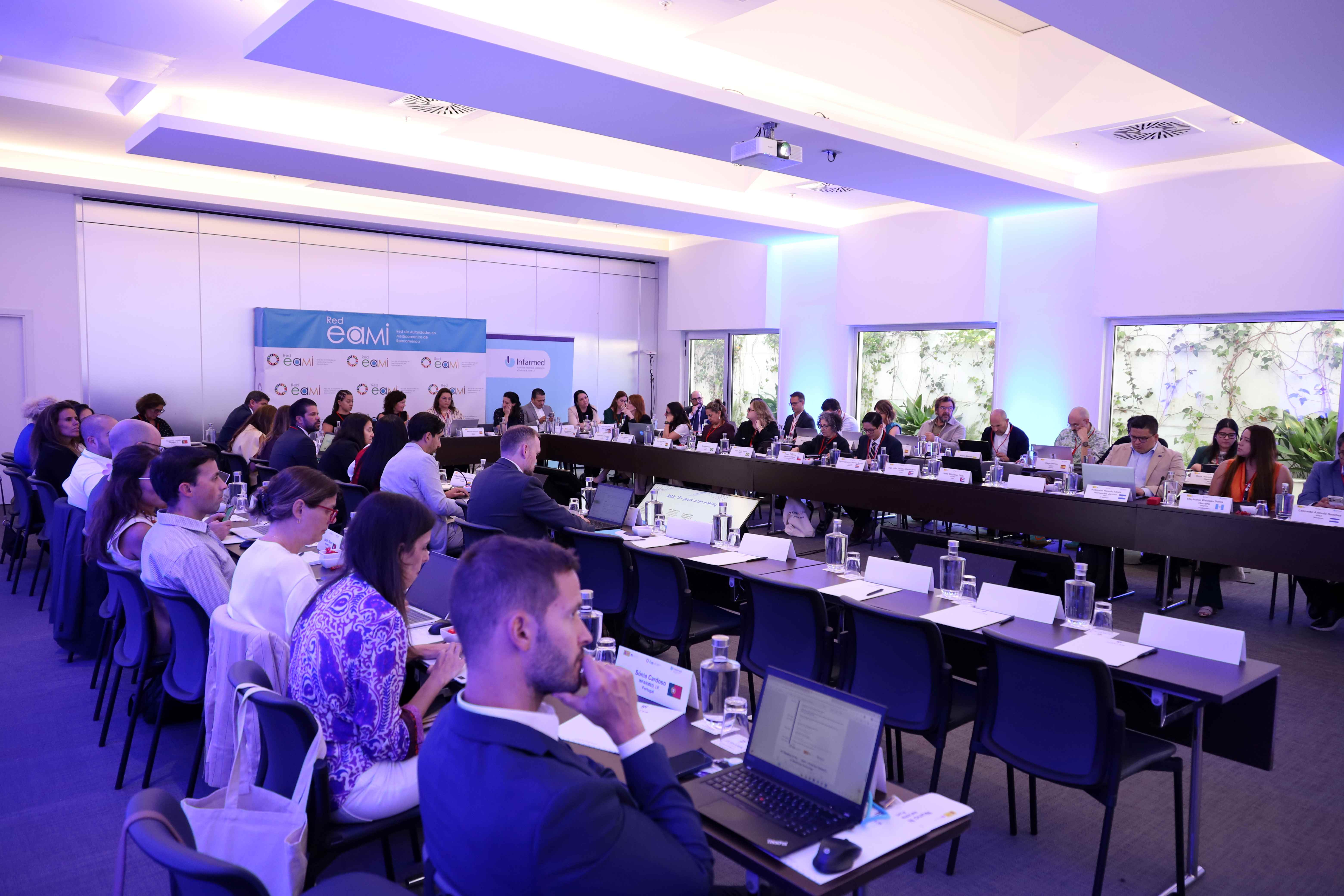 Ângulo de uma das reuniões de trabalho da rede EAMI