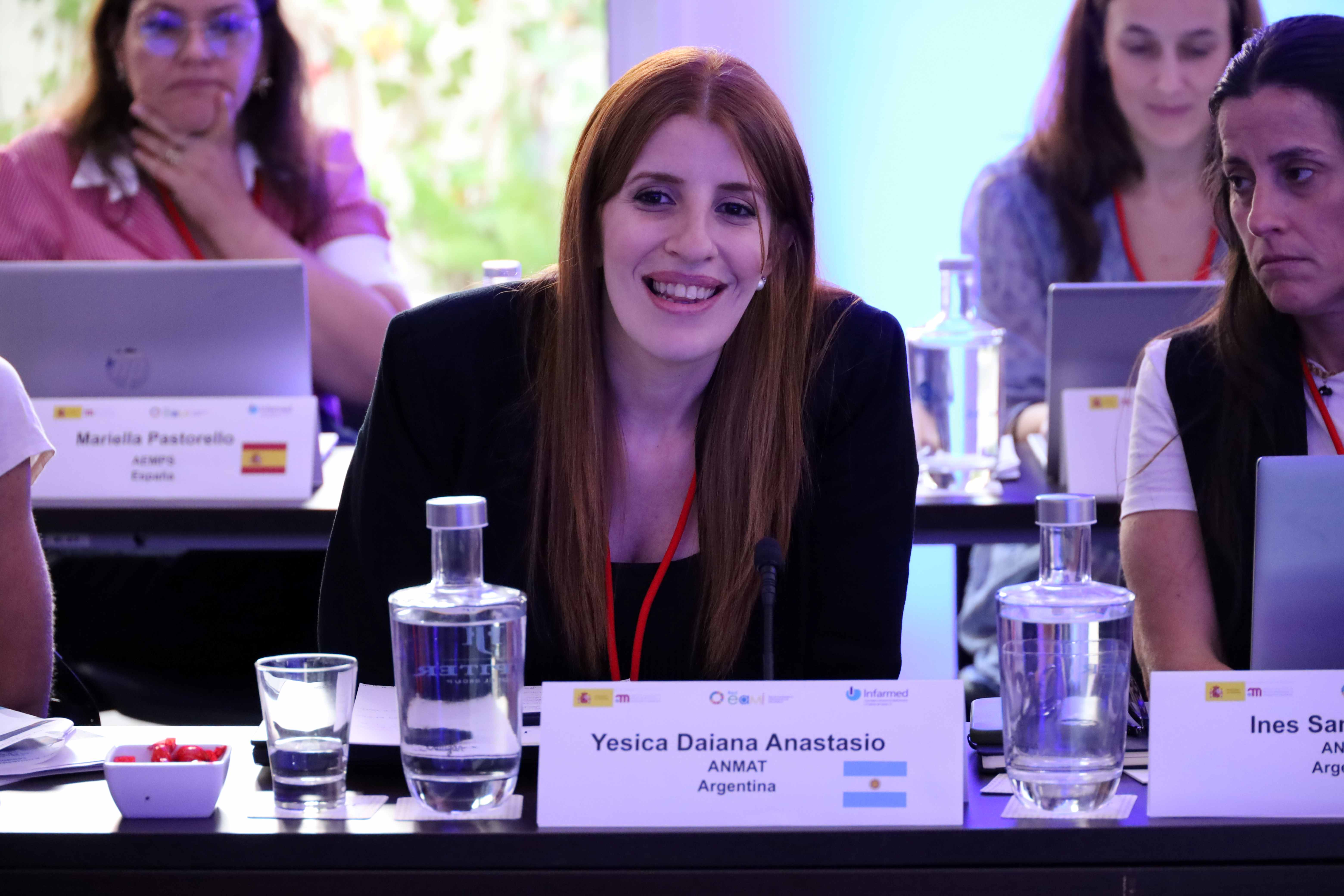 Yesica Anastasio, da Argentina, intervém numa das sessões