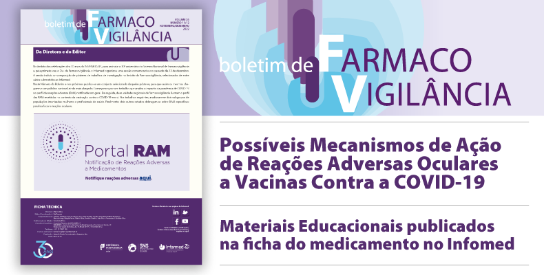 Boletim de Farmacovigilância, Volume 26, nº 11 e 12, novembro e dezembro de 2022