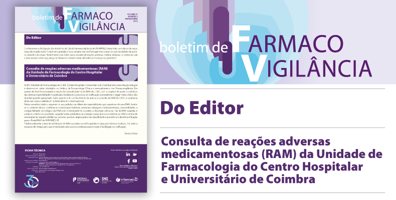 Boletim de Farmacovigilância, Volume 27, nº3 e 4, março e abril de 2023